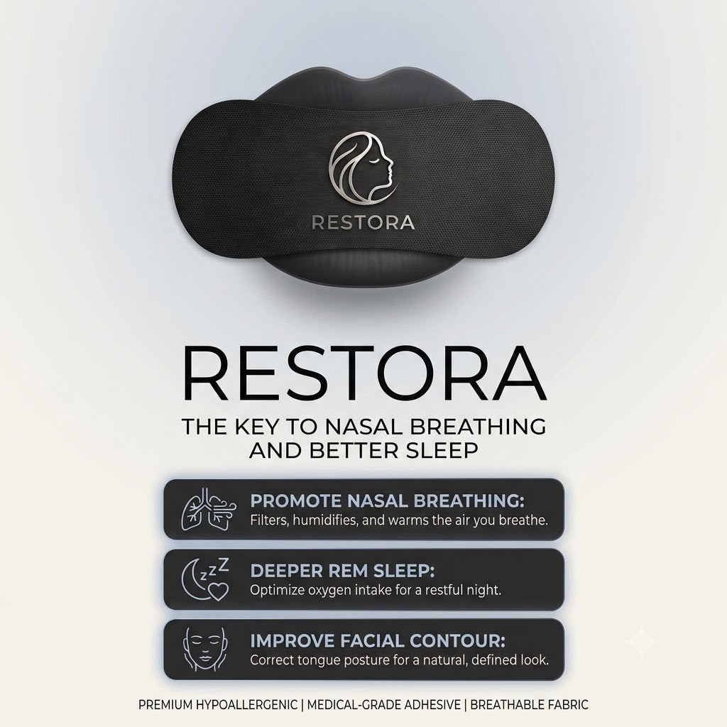 Restora  Sleep Strips – Gentle Mouth Tape for Better Sleep & Nose Breathing