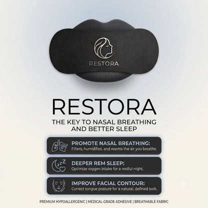 Restora  Sleep Strips – Gentle Mouth Tape for Better Sleep & Nose Breathing