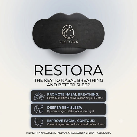 Restora  Sleep Strips – Gentle Mouth Tape for Better Sleep & Nose Breathing